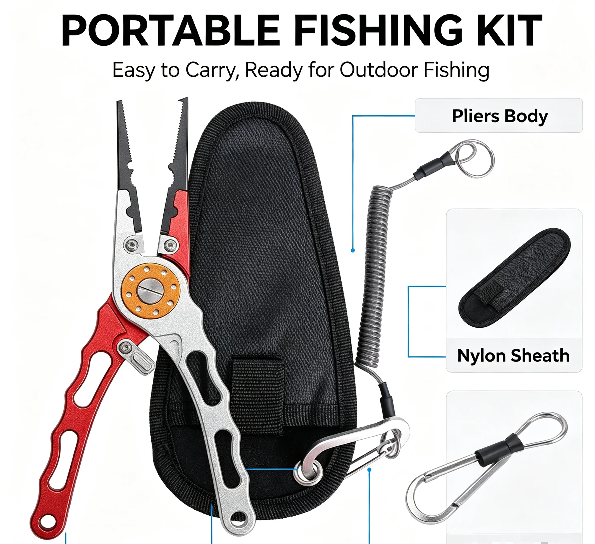 كماشة صيد متعددة الوظائف برأس  - مراجعة Fishing Line Cutter وسعره